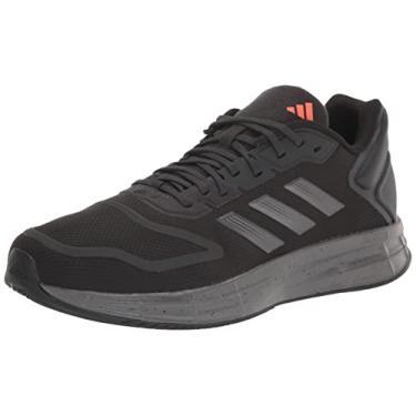 Imagem de adidas Tênis de corrida masculino Duramo Sl 2.0, Carbono/Metálico Noturno/Vermelho Solar, 42