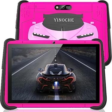 Imagem de YINOCHE Tablet infantil de 10 polegadas para crianças de 3 a 7 anos para crianças, WiFi, tablet de aprendizagem de Chindren, tablets Android para crianças, 64G, suporte para controle dos pais, YouTube