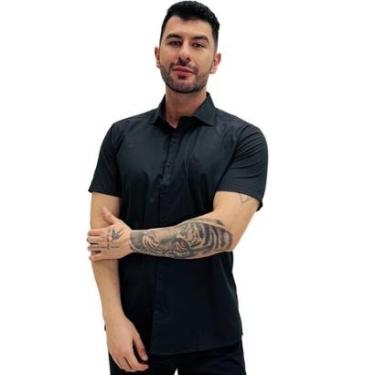 Imagem de Camisa Raphy Slim Manga Curta Masculina-Masculino