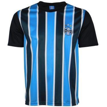 Imagem de Camisa Grêmio Tricolor Bordado Masculina Original Torcedor-Masculino