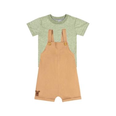 Imagem de Conjunto para Bebê com Camiseta e Jardineira Quimby-Masculino