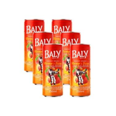 Imagem de Energético Baly Morango e Pêssego Pack 6unx250ml