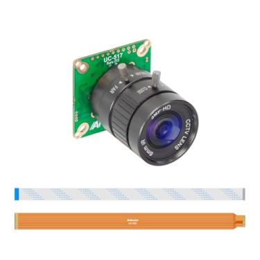 Imagem de Arducam Câmera IMX477 Pi HQ para Raspberry Pi 5, vem com uma lente CS de distância focal de 6 mm de 1/5.8 cm, amplamente compatível com Raspberry Pi 4B, 3B+, Zero