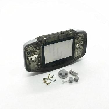 Imagem de Console Full Housing Shell Button Repair Transparent Black Repair Case Cover for Gameboy Advance
