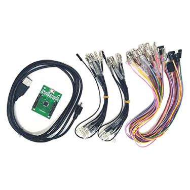 Imagem de ZEZEFUFU Arcade Encoder to USB Controller 187 Wiring 2 Players DIY Kit for Raspberry PI