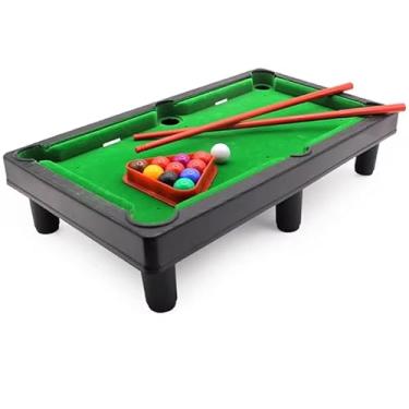 Imagem de Kit Mini Mesa de Bilhar e Sinuca Completa 2 Tacos e Triangulo Portátil Snooker Linha Premium M5 Armarinhos