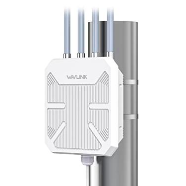 Imagem de AX1800 WiFi 6 Ponto de acesso externo sem fio, extensor de malha WiFi WAVLINK de longo alcance com PoE | Banda dupla de 2,4 e 5 GHz | até 128 dispositivos | IP67 à prova d'água, suporta modos de