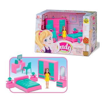 Imagem de Brinquedo Casinha De Boneca Judy Home Quarto Infantil