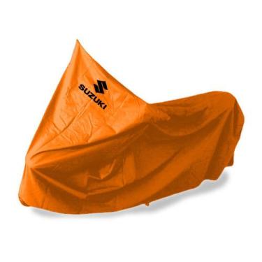 Imagem de Capa Impermeável Para Moto Suzuki - SPTS, LARANJA, GG