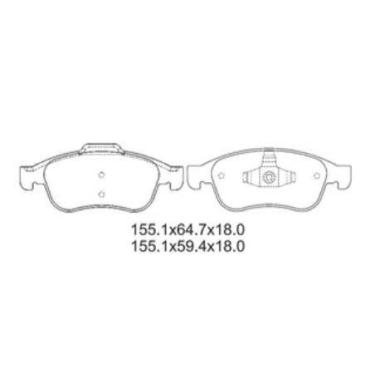 Imagem de Pastilha De Freio Duster 2.0 Dianteira Sem Alarme Sistema Teves 1359 S