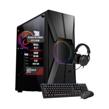 Imagem de Pc Gamer Darius i5 3º Geração GTX 1050 16Gb SSD 480Gb - Tech Fusion