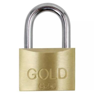 Imagem de Cadeado Gold 25 MM Latão Maciço - 2 Chaves