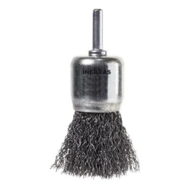 Imagem de Escova De Aço Pincel Trançado 25mm P/ Furadeira C/ Haste 1/4 - INEBRAS