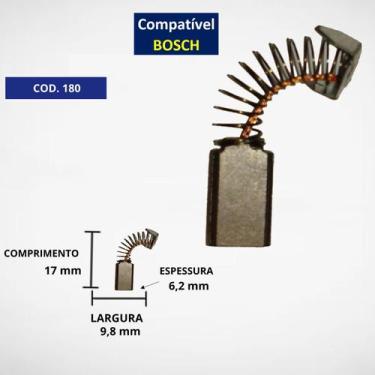 Imagem de Escova De Carvão Para Bosch Serra Marmore 1551.0 C180g - carbonpecas
