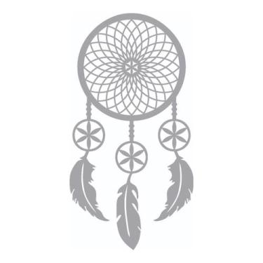 Imagem de Quadro Decorativo Mdf Cinza Filtro Dos Sonhos 40X20Cm - Doce Arte Em M