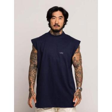 Imagem de Regata Oversized Thpe Premium  - Thpe Store, Azul marinho, G