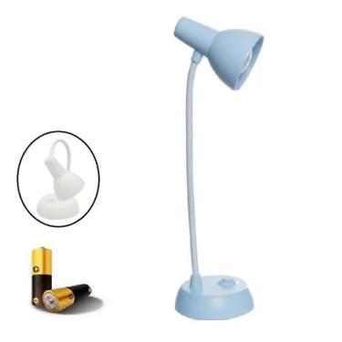Imagem de Luminária de Mesa LED 32cm Flexivel Sem Fio Portátil com Luz - Ami, Az