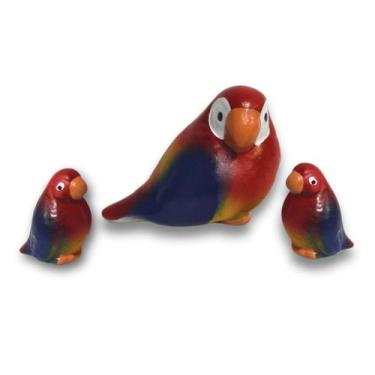 Imagem de Trio de araras mini p/decoração de vasos arranjos e jardim - LOJA MINU