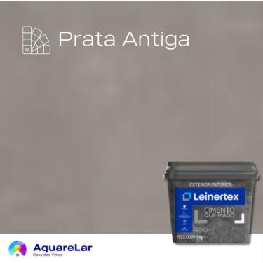 Imagem de Cimento Queimado Leinertex 5Kg, PRATA ANTIGA