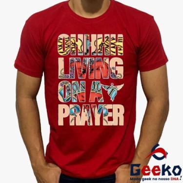 Imagem de Camiseta Bon Jovi 100% Algodão Ohhhh Living on a Prayer Rock Geeko, Ve