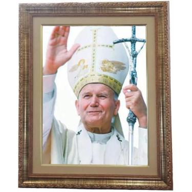 Imagem de Quadro de São João Paulo I I, Mod. 04, Tam. 53x43cm. Angelus