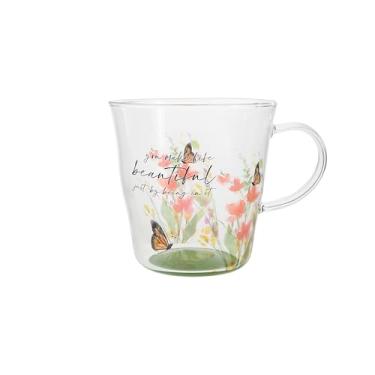 Imagem de Pavilion - Make Life Beautiful - Caneca de café de vidro de 400 ml Incentivo Inspirador Namorada Esposa Aniversário Sobrevivente