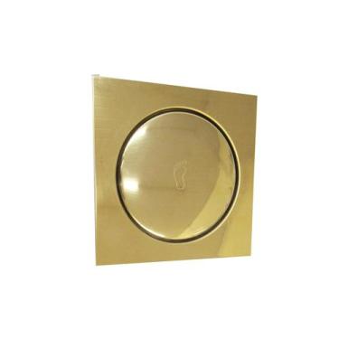 Imagem de Ralo Inteligente Click Dourado 15X15Cm - By Fineza