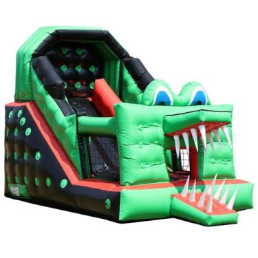 Imagem de Tobogã Inflável Premium Jacaré Top c/ Motor - Papibrink