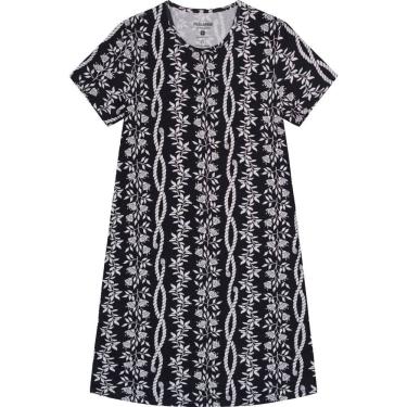 Imagem de Vestido Estampado Meia Malha Manga Curta Malwee Ref. 70891