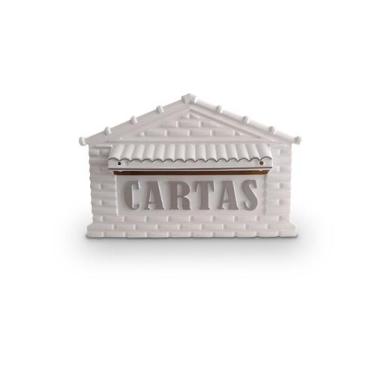Imagem de Caixa Correio Pvc Colonial Branca Grade Ou Embutir N04 - REAL CAIXAS, 