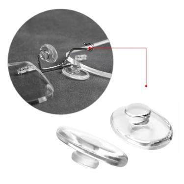 Imagem de HiCycle2 Almofadas de nariz para óculos, peças de nariz, substituição push in para óculos de sol Silhouette Glasses (13 x 7 mm), Dourado, 13 * 7mm