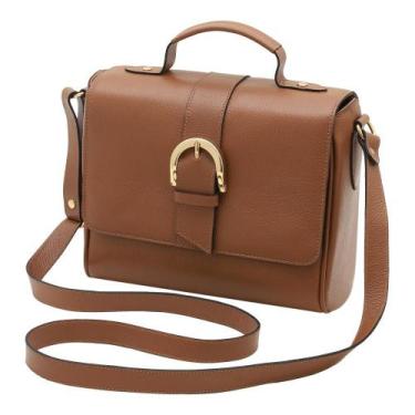 Imagem de Bolsa de Couro Mariart Sauípe, Camel