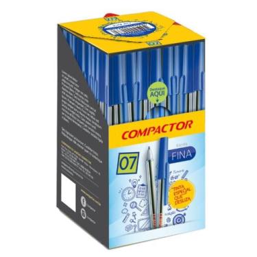 Imagem de Caneta Esferográfica 0.7 Azul 50un Compactor