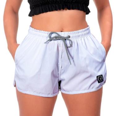 Imagem de Shorts Sport Leve Ciclista Premium Branco White W2 Feminino Soltinho -