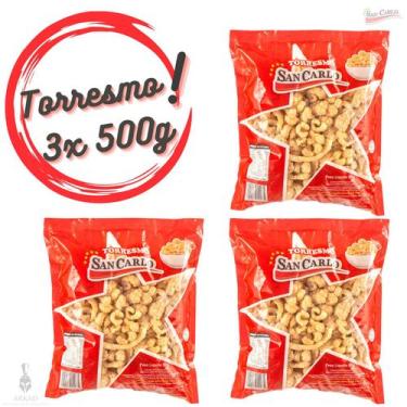 Imagem de Torresmo San Carlo 500g Cx 3 Un 100% Suíno Qualidade e Sabor
