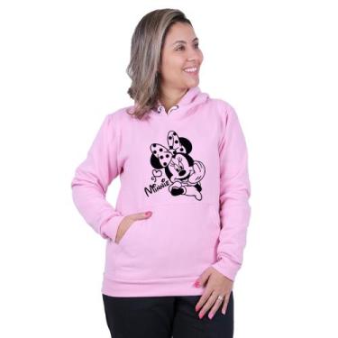 Imagem de Moletom Minnie Infantil Adulto Moda Casual Agasalho Inverno Novidade -