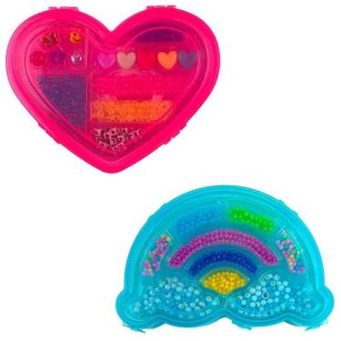 Imagem de kit 2 brinquedos Miçangas para fazer Pulseiras Nuvem Coração - Marca