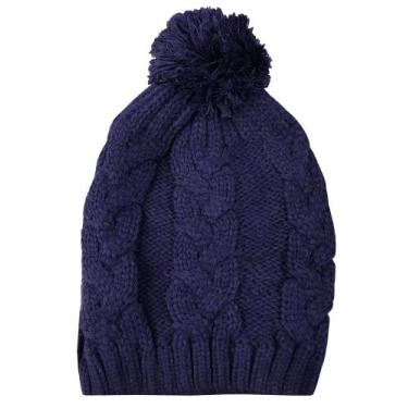 Imagem de Gorro Touca De Frio Trico Trançado Com Pompom Quente Inverno Adulto Un