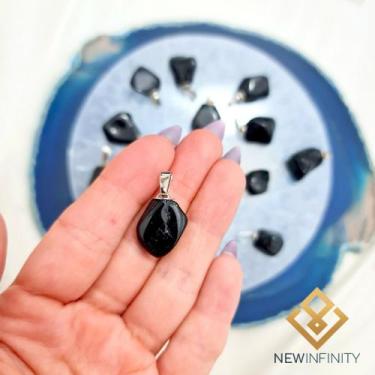 Imagem de Pingente de Pedra Turmalina rolada cristal Natural - New Infinity