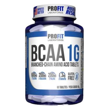 Imagem de Bcaa 1g 60 tabs Aminoácido Profit Laboratórios Sem Sabor-Unissex