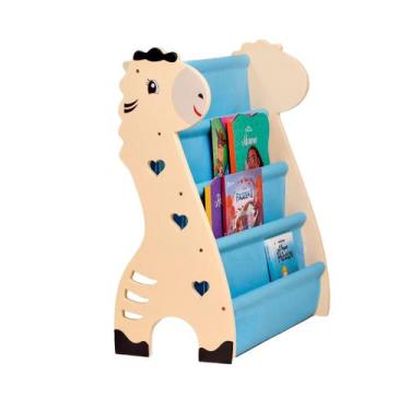Imagem de Rack Porta Livros Infantil, Bookshelf Montessori De Girafa - Curumim K