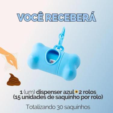 Imagem de Kit Refil Cata Caca Saco Saquinho Coletor Lixo Coco Pet Cães Gatos Hig