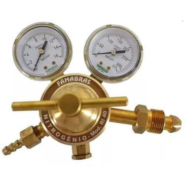 Imagem de Regulador de Pressão Nitrogênio RI-40N Famabras, Amarelo