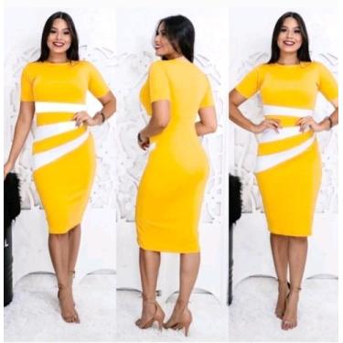 Imagem de Vestido Plus Size Três Faixas Moda Evangélica Feminina - Miss Flower, 