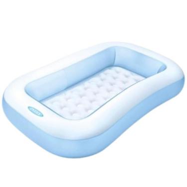Imagem de Piscina infantil retangular 90l - INTEX, Azul