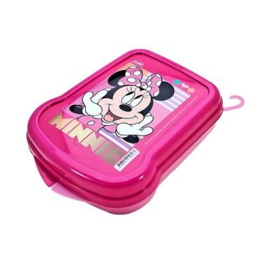 Imagem de Sanduicheira Infantil de Plástico Lancheira Escolar Plasútil, Minnie R