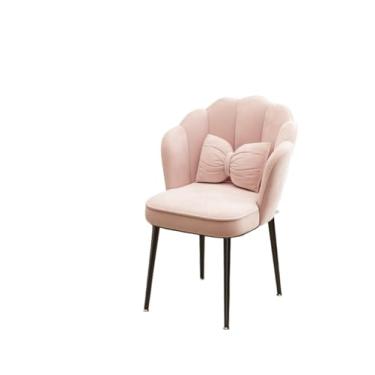 Imagem de Cadeira de escritório ergonômica Cloud Comfort - perfeita para uso doméstico e escritório (esponja confortável] pernas pretas - rosa [almofada borboleta])