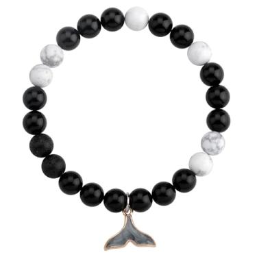 Imagem de Pulseira de golfinho presente de golfinho representa harmonia e equilíbrio presente de festa de golfinho joia marinha ornamento de presente de golfinho para mulheres, Small, Pedra, Safira