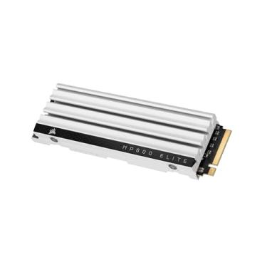 Imagem de Corsair SSD MP600 Elite 4TB M.2 PCIe Gen4 x4 NVMe para PS5 – dissipador de calor incluído – M.2 2280 – Leitura sequencial de até 7.000 MB/s – Alta densidade 3D TLC NAND – Branco