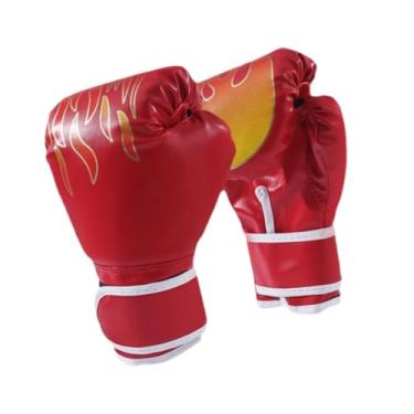 Imagem de rockible Luvas de Boxe, Luvas Sparring Luvas de Treinamento de Prática Profissional Luvas Kickboxing para Muay Thai Pad Mma Karate Fighting, Vermelho para Adultos